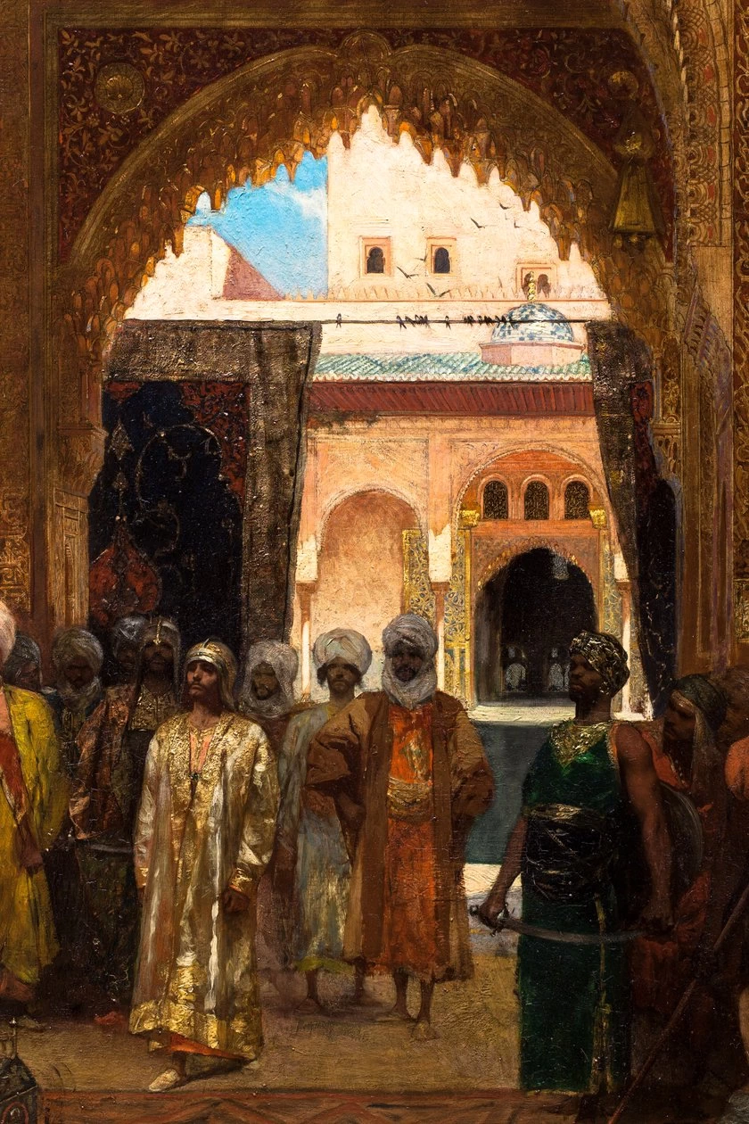 Jean - Joseph Benjamin, Constant, Il giorno dopo una vittoria all'Alhambra, Montreal Museum of Fine Arts, dettaglio